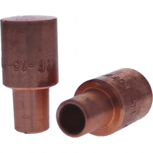Tuffaloy - Spot Welder Tips For Use With: 5RW Cap Taper Electrode Holder Type: Male Cap F Nose (Radius) - Apex Tool & Supply