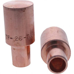 Tuffaloy - Spot Welder Tips For Use With: 6RW Cap Taper Electrode Holder Type: Male Cap F Nose (Radius) - Apex Tool & Supply
