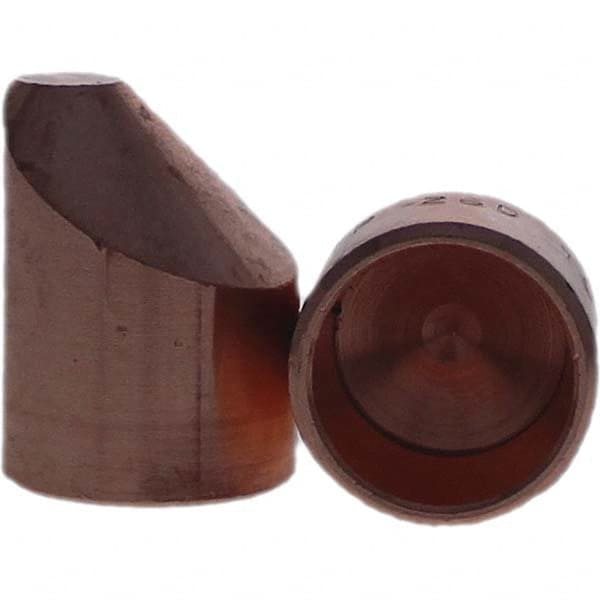 Tuffaloy - Spot Welder Tips For Use With: 6RW Cap Taper Electrode Holder Type: Female Cap D Nose (Offset) - Apex Tool & Supply