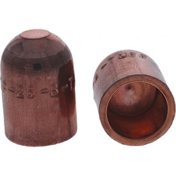 Tuffaloy - Spot Welder Tips For Use With: 5RW Cap Taper Electrode Holder Type: Female Cap B Nose (Dome) - Apex Tool & Supply