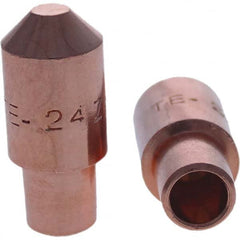 Tuffaloy - Spot Welder Tips For Use With: 4RW Cap Taper Electrode Holder Type: Male Cap E Nose (Truncated) - Apex Tool & Supply