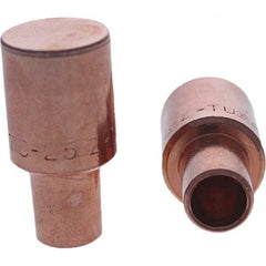 Tuffaloy - Spot Welder Tips For Use With: 5RW Cap Taper Electrode Holder Type: Male Cap C Nose (Flat) - Apex Tool & Supply