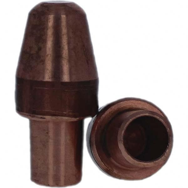 Tuffaloy - Spot Welder Tips For Use With: 6RW Cap Taper Electrode Holder Type: Male Cap A Nose (Pointed) - Apex Tool & Supply