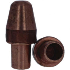 Tuffaloy - Spot Welder Tips For Use With: 6RW Cap Taper Electrode Holder Type: Male Cap A Nose (Pointed) - Apex Tool & Supply