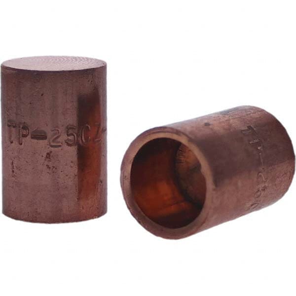 Tuffaloy - Spot Welder Tips For Use With: 5RW Cap Taper Electrode Holder Type: Female Cap C Nose (Flat) - Apex Tool & Supply