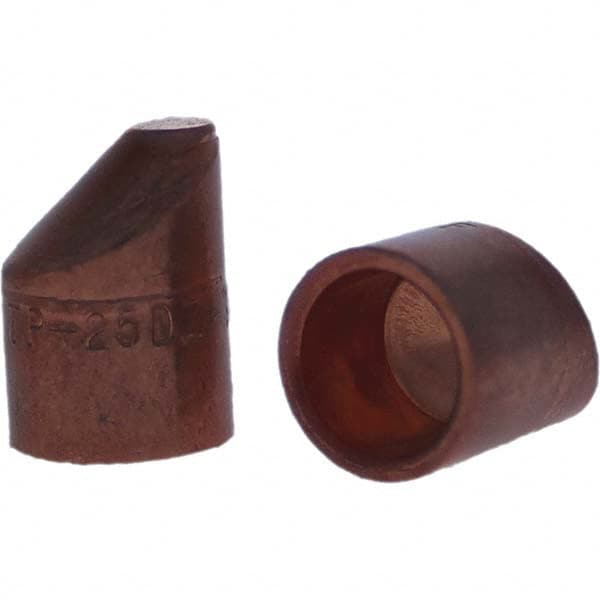 Tuffaloy - Spot Welder Tips For Use With: 5RW Cap Taper Electrode Holder Type: Female Cap D Nose (Offset) - Apex Tool & Supply