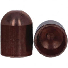 Tuffaloy - Spot Welder Tips For Use With: 6RW Cap Taper Electrode Holder Type: Female Cap B Nose (Dome) - Apex Tool & Supply