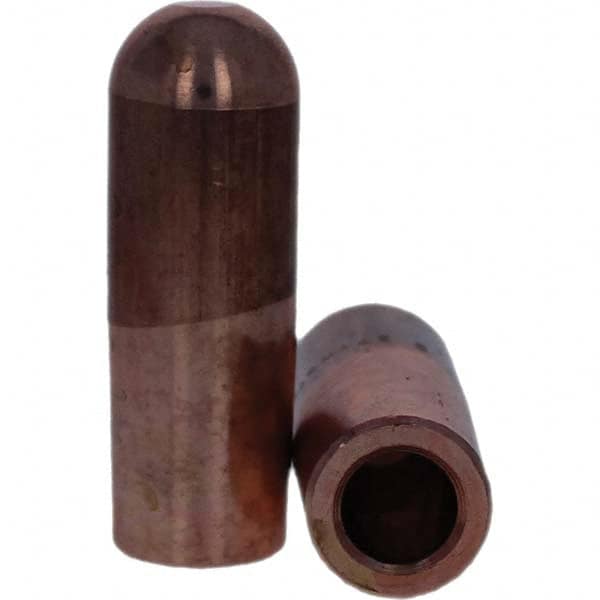 Tuffaloy - Spot Welder Tips For Use With: 7RW Electrode Holder Type: Straight Tip B Nose (Dome) - Apex Tool & Supply