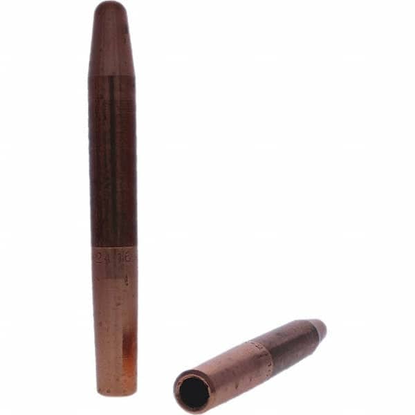 Tuffaloy - Spot Welder Tips For Use With: 4RW Electrode Holder Type: Straight Tip A Nose (Pointed) - Apex Tool & Supply