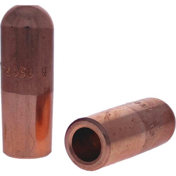 Tuffaloy - Spot Welder Tips For Use With: 5RW Electrode Holder Type: Straight Tip B Nose (Dome) - Apex Tool & Supply