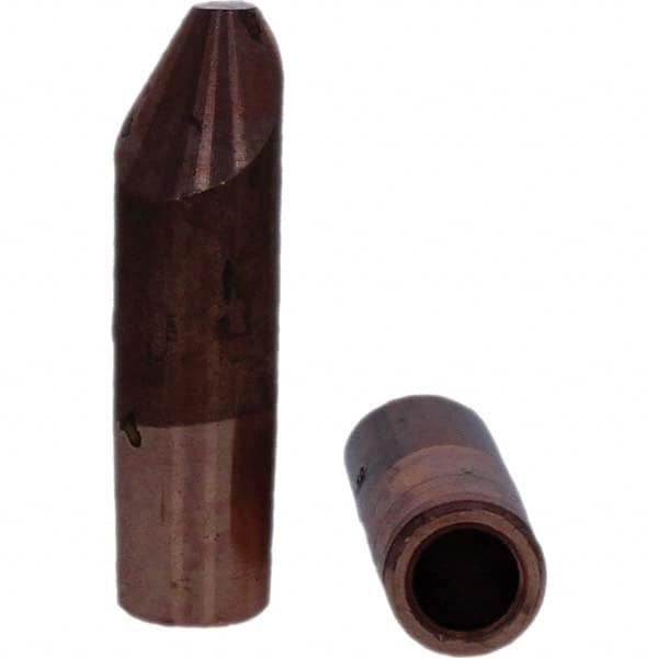Tuffaloy - Spot Welder Tips For Use With: 5RW Electrode Holder Type: Straight Tip D Nose (Offset) - Apex Tool & Supply