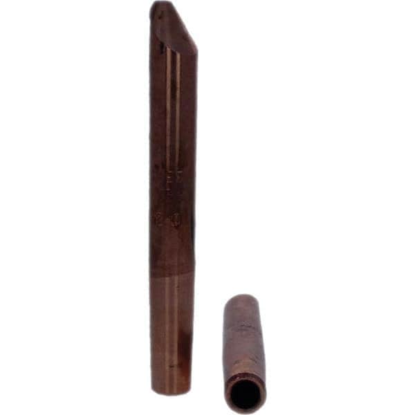 Tuffaloy - Spot Welder Tips For Use With: 4RW Electrode Holder Type: Straight Tip D Nose (Offset) - Apex Tool & Supply
