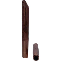 Tuffaloy - Spot Welder Tips For Use With: 4RW Electrode Holder Type: Straight Tip D Nose (Offset) - Apex Tool & Supply