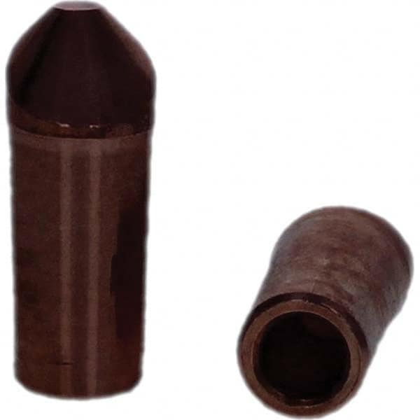 Tuffaloy - Spot Welder Tips For Use With: 4RW Electrode Holder Type: Straight Tip D Nose (Offset) - Apex Tool & Supply