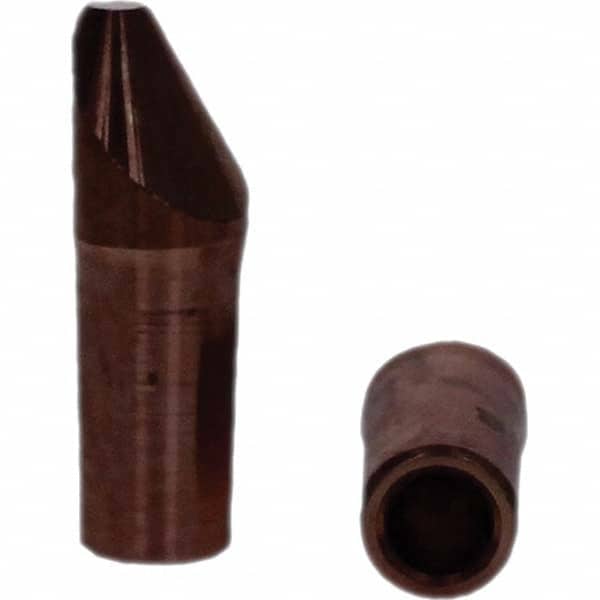 Tuffaloy - Spot Welder Tips For Use With: 4RW Electrode Holder Type: Straight Tip D Nose (Offset) - Apex Tool & Supply