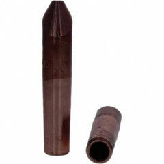 Tuffaloy - Spot Welder Tips For Use With: 4RW Electrode Holder Type: Straight Tip D Nose (Offset) - Apex Tool & Supply