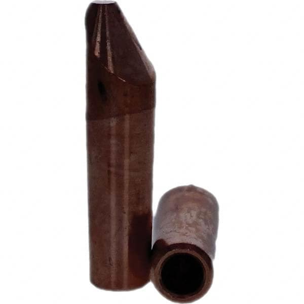 Tuffaloy - Spot Welder Tips For Use With: 4RW Electrode Holder Type: Straight Tip D Nose (Offset) - Apex Tool & Supply