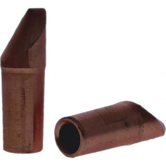 Tuffaloy - Spot Welder Tips For Use With: 4RW Electrode Holder Type: Straight Tip D Nose (Offset) - Apex Tool & Supply