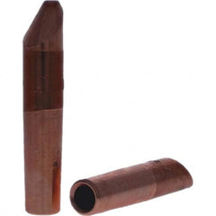 Tuffaloy - Spot Welder Tips For Use With: 4RW Electrode Holder Type: Straight Tip D Nose (Offset) - Apex Tool & Supply