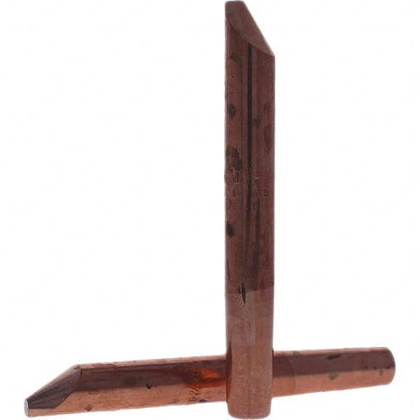 Tuffaloy - Spot Welder Tips For Use With: 4RW Electrode Holder Type: Straight Tip D Nose (Offset) - Apex Tool & Supply