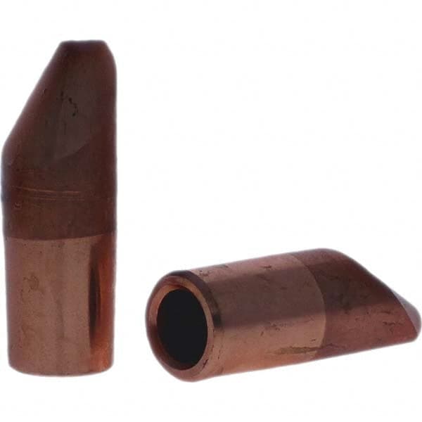 Tuffaloy - Spot Welder Tips For Use With: 5RW Electrode Holder Type: Straight Tip D Nose (Offset) - Apex Tool & Supply
