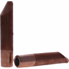 Tuffaloy - Spot Welder Tips For Use With: 6RW Electrode Holder Type: Straight Tip D Nose (Offset) - Apex Tool & Supply