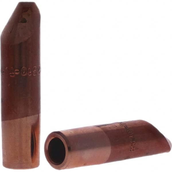 Tuffaloy - Spot Welder Tips For Use With: 7RW Electrode Holder Type: Straight Tip D Nose (Offset) - Apex Tool & Supply