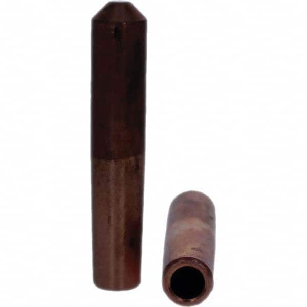 Tuffaloy - Spot Welder Tips For Use With: 4RW Electrode Holder Type: Straight Tip E Nose (Truncated) - Apex Tool & Supply