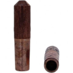 Tuffaloy - Spot Welder Tips For Use With: 4RW Electrode Holder Type: Straight Tip E Nose (Truncated) - Apex Tool & Supply