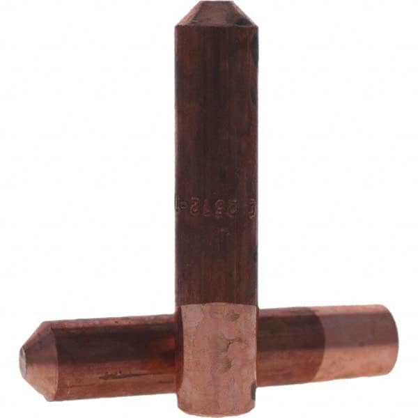 Tuffaloy - Spot Welder Tips For Use With: 5RW Electrode Holder Type: Straight Tip E Nose (Truncated) - Apex Tool & Supply