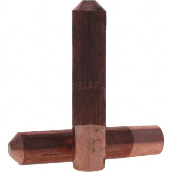 Tuffaloy - Spot Welder Tips For Use With: 6RW Electrode Holder Type: Straight Tip E Nose (Truncated) - Apex Tool & Supply