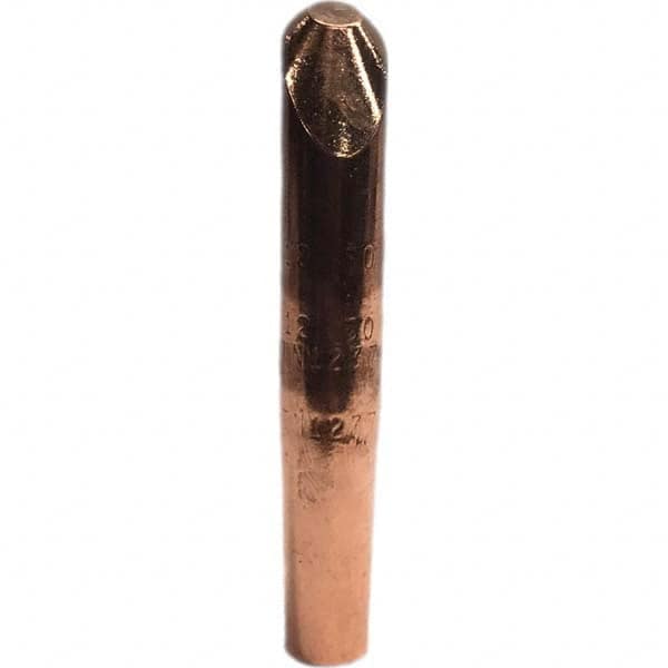 Tuffaloy - Spot Welder Tips For Use With: 4RW Electrode Holder Type: Straight Tip H Nose (Angled Offset) - Apex Tool & Supply
