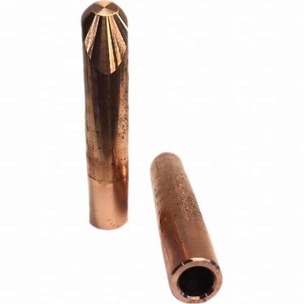 Tuffaloy - Spot Welder Tips For Use With: 5RW Electrode Holder Type: Straight Tip H Nose (Angled Offset) - Apex Tool & Supply