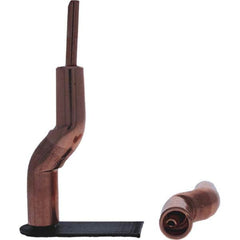 Tuffaloy - Spot Welder Tips For Use With: 4RW Electrode Holder Type: Bent Shank for 4RW Male Cap - Apex Tool & Supply