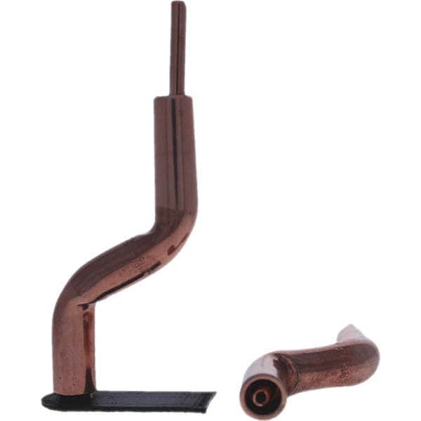Tuffaloy - Spot Welder Tips For Use With: 4RW Electrode Holder Type: Bent Shank for 4RW Male Cap - Apex Tool & Supply