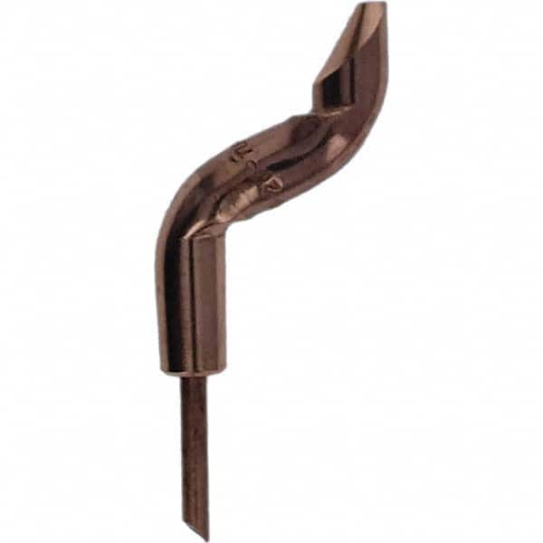 Tuffaloy - Spot Welder Tips For Use With: 4RW Electrode Holder Type: Double Bend Tip D Nose (Offset) - Apex Tool & Supply