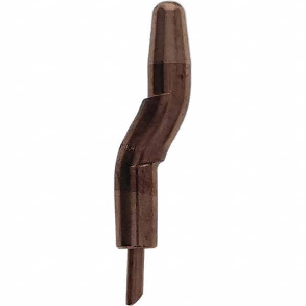 Tuffaloy - Spot Welder Tips For Use With: 5RW Electrode Holder Type: Double Bend Tip A Nose (Pointed) - Apex Tool & Supply