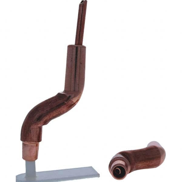 Tuffaloy - Spot Welder Tips For Use With: 4RW Electrode Holder Type: Bent Shank for 4RW Female Cap - Apex Tool & Supply