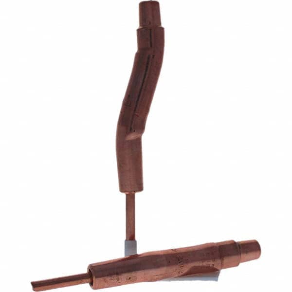 Tuffaloy - Spot Welder Tips For Use With: 4RW Electrode Holder Type: Bent Shank for 4RW Female Cap - Apex Tool & Supply