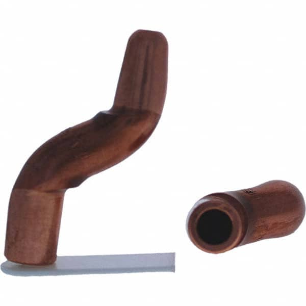 Tuffaloy - Spot Welder Tips For Use With: 5RW Electrode Holder Type: Double Bend Tip A Nose (Pointed) - Apex Tool & Supply