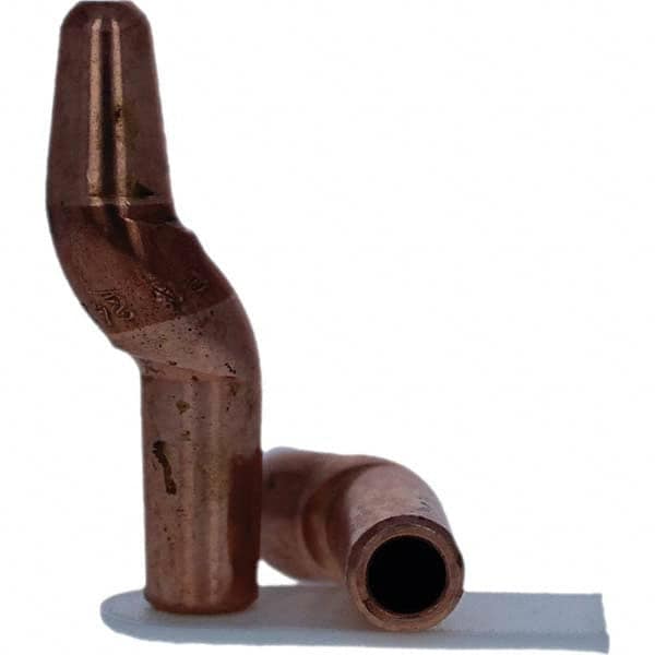 Tuffaloy - Spot Welder Tips For Use With: 4RW Electrode Holder Type: Double Bend Tip A Nose (Pointed) - Apex Tool & Supply