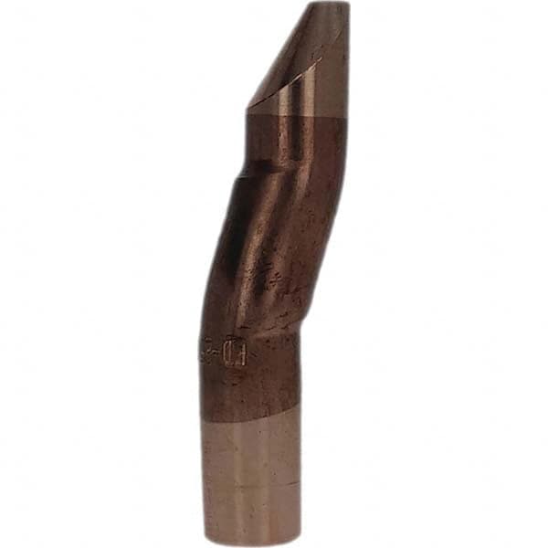 Tuffaloy - Spot Welder Tips For Use With: 5RW Electrode Holder Type: Double Bend Tip D Nose (Offset) - Apex Tool & Supply