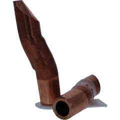 Tuffaloy - Spot Welder Tips For Use With: 5RW Electrode Holder Type: Double Bend Tip D Nose (Offset) - Apex Tool & Supply