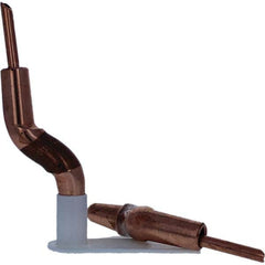 Tuffaloy - Spot Welder Tips For Use With: 4RW Electrode Holder Type: Double Bend Tip A Nose (Pointed) - Apex Tool & Supply