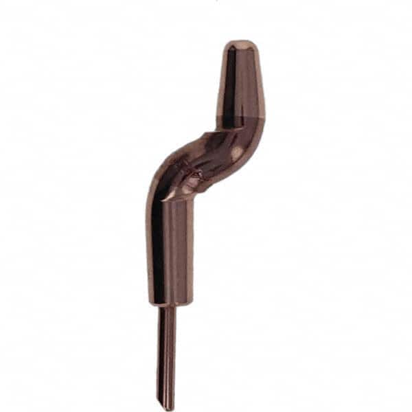 Tuffaloy - Spot Welder Tips For Use With: 4RW Electrode Holder Type: Double Bend Tip A Nose (Pointed) - Apex Tool & Supply