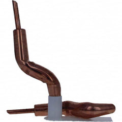 Tuffaloy - Spot Welder Tips For Use With: 4RW Electrode Holder Type: Double Bend Tip A Nose (Pointed) - Apex Tool & Supply
