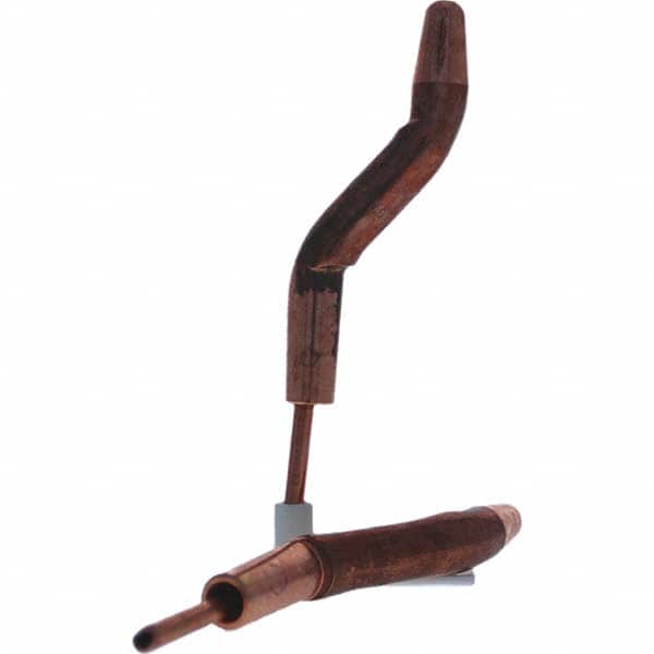 Tuffaloy - Spot Welder Tips For Use With: 4RW Electrode Holder Type: Double Bend Tip A Nose (Pointed) - Apex Tool & Supply