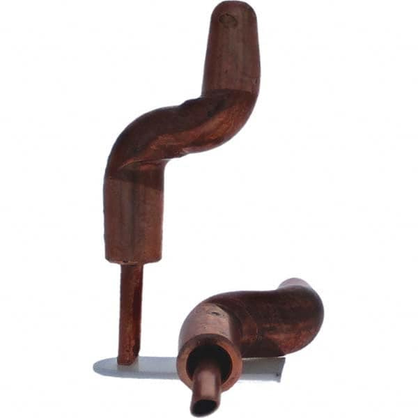Tuffaloy - Spot Welder Tips For Use With: 5RW Electrode Holder Type: Double Bend Tip A Nose (Pointed) - Apex Tool & Supply
