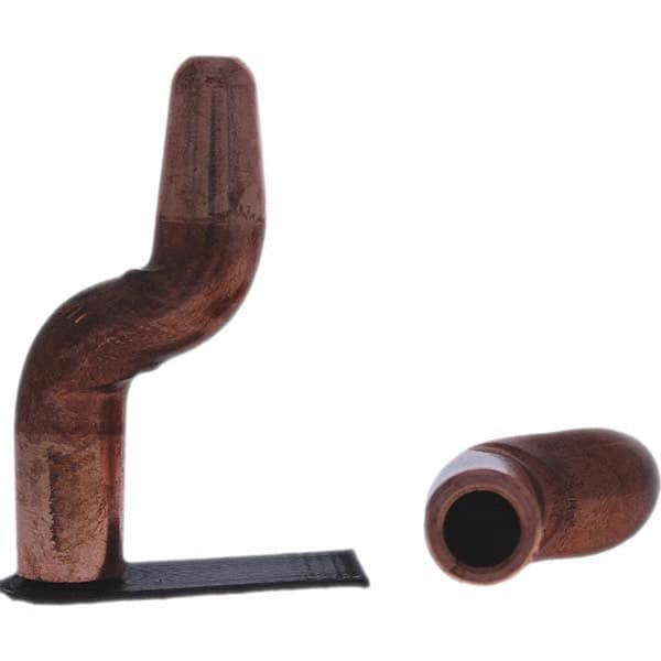 Tuffaloy - Spot Welder Tips For Use With: 5RW Electrode Holder Type: Double Bend Tip A Nose (Pointed) - Apex Tool & Supply