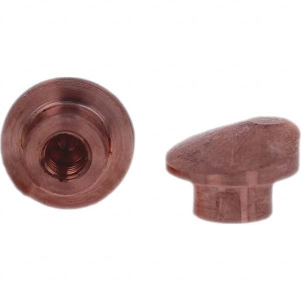 Tuffaloy - Spot Welder Tips For Use With: Socket Or Paddle Type Holder Type: Socket Tip D Nose (Offset) - Apex Tool & Supply